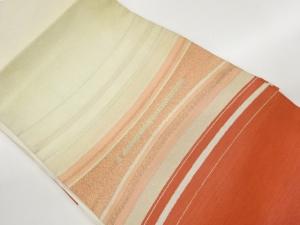 綴れ変わり横段模様織出し名古屋帯